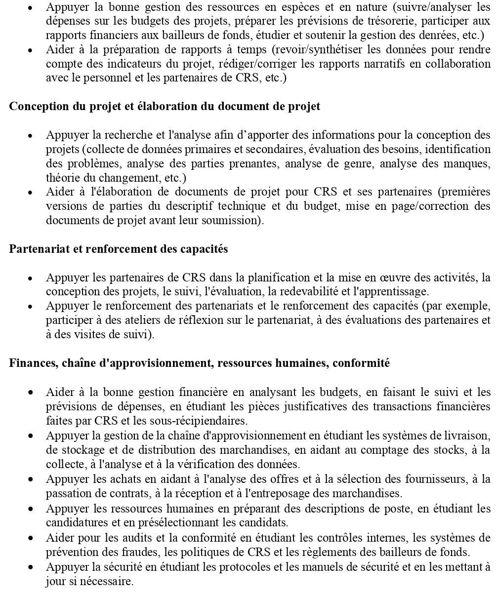 AVIS DE RECRUTEMENT D'UN JUNIOR PROFESSIONAL | Page 2