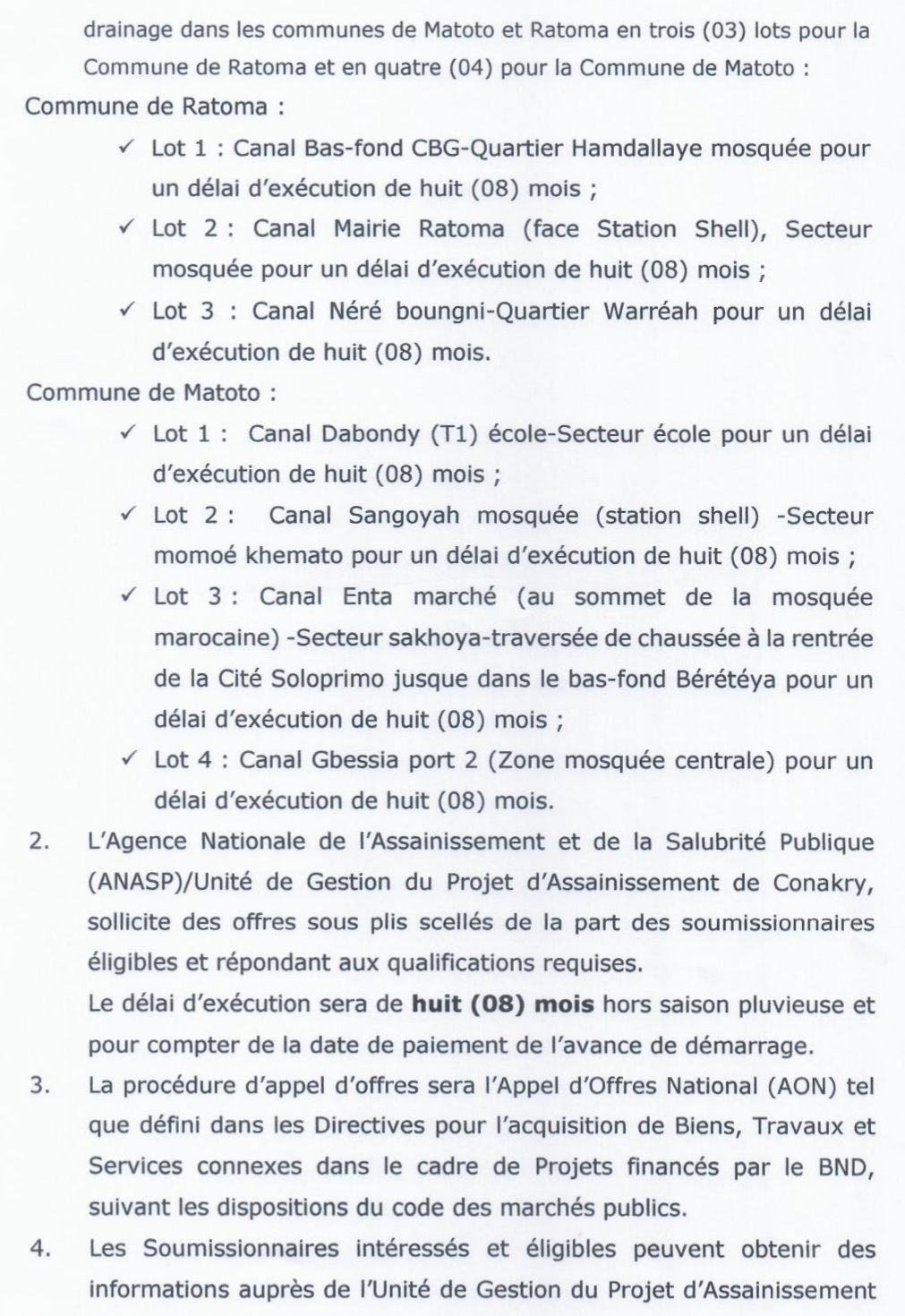 Maintenance Des Canaux De Drainage Dans Les Communes De Matoto et Ratoma | Page 2