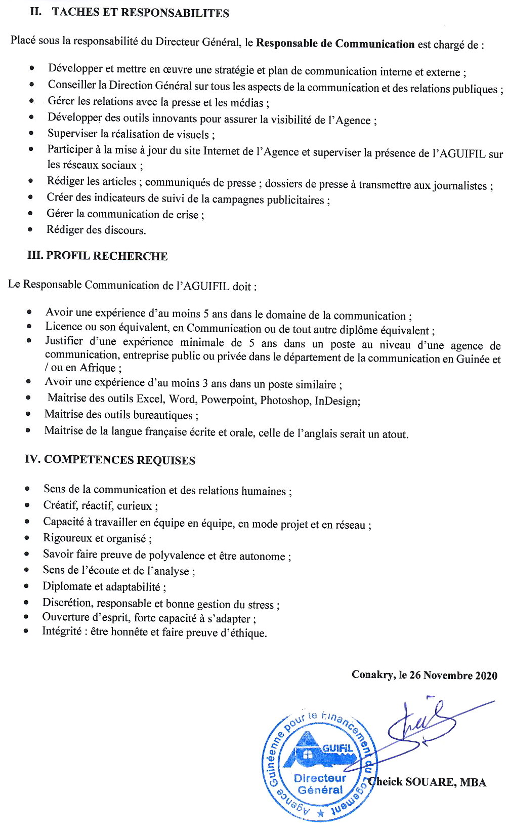 Recrutement en guinée - Aguifil page 2